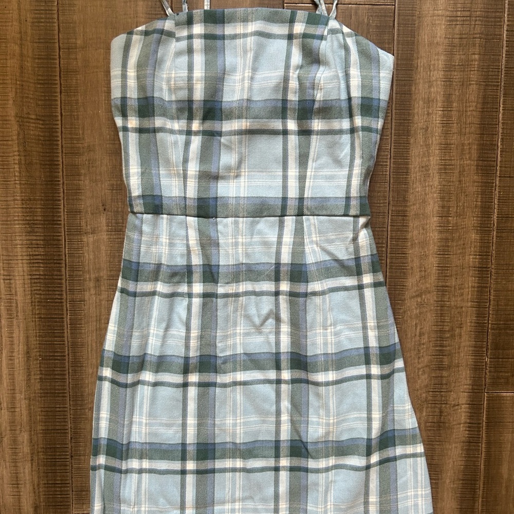 Aeropostale Baby Blue Plaid Dress